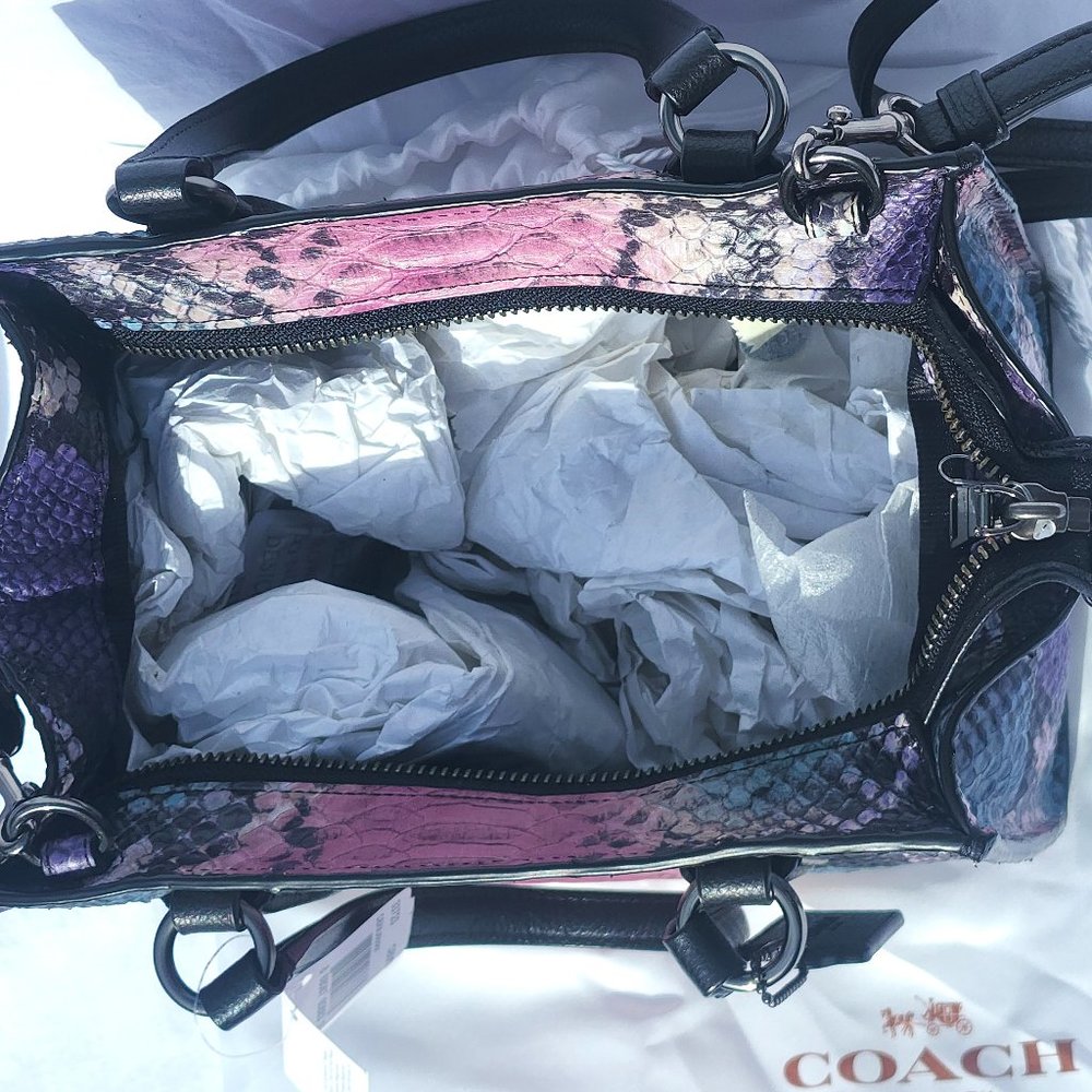 Coach Multicolor Snakeskin Women's Bag - Picture 6 of 15